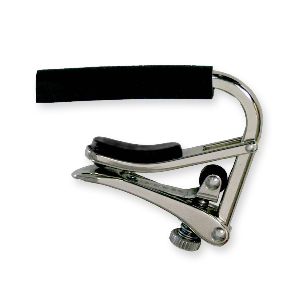 Shubb C1 capo voor staalsnaar gitaren, polished nickel