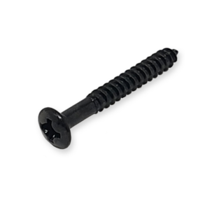 Fleor single coil pickup schroeven, 25 x 2,6 mm, zwart 6 st.