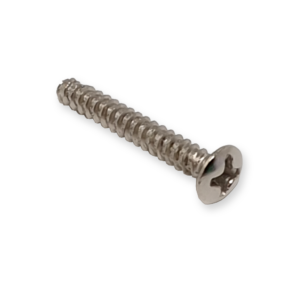 Fleor single coil pickup schroeven, 22 x 3 mm, nickel 6 st.