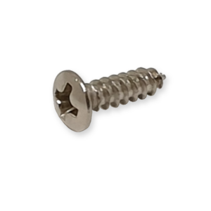 Fleor slagplaat schroeven, 12 x 3 mm, chrome 20 st.