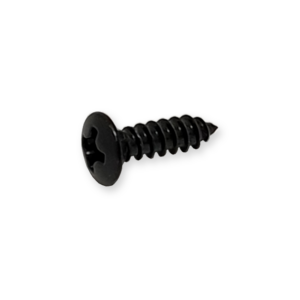 Fleor slagplaat schroeven, 12 x 3 mm, zwart 20 st.