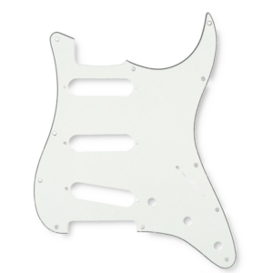 MusicLily MX0113 stratocaster slagplaat vintage white 3-ply