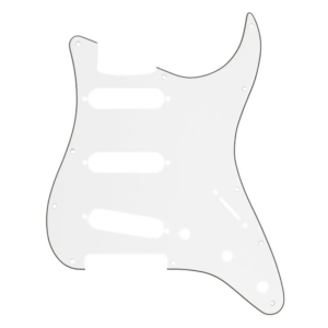 MusicLily MX0111 stratocaster slagplaat white 3-ply, 3 x single coil