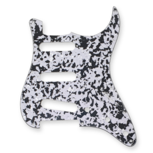 Fleor stratocaster slagplaat black/white agate