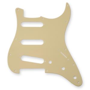 Fleor stratocaster slagplaat cream, 3 x single coil