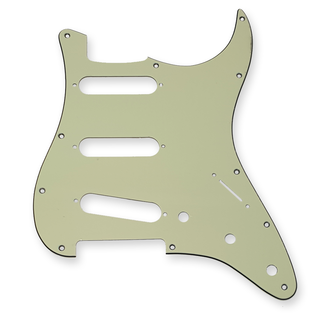 Fleor stratocaster slagplaat mint green, 3 x single coil