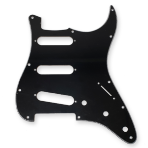 Fleor stratocaster slagplaat zwart, 3 x single coil