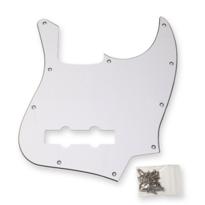 Fleor Jazz Bass slagplaat wit, incl. schroeven