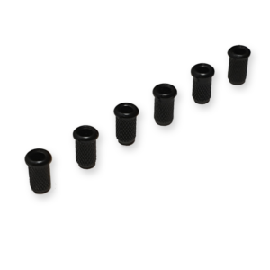 Snaar doorvoerbusjes front, 8 x 4, zwart