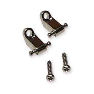 Fleor snaargeleiders roller model, angled, 2 stuks, chrome