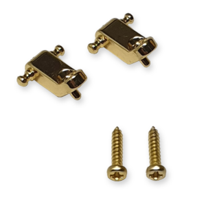 Fleor snaargeleiders roller model, angled, 2 stuks, gold