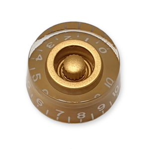 Speed knop, voor volume of tone regelaar, transparant gold