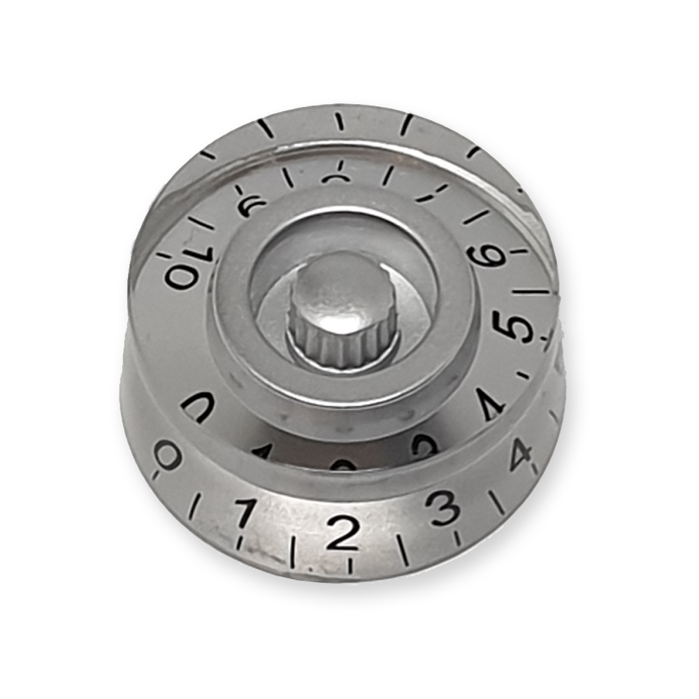 Speed knop, volume of tone regelaar, zilver