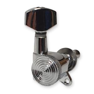 Fleor stemmechanieken set, chrome, string lock, 6-in-lijn
