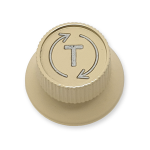 Stratocaster bell tone knop, metaal, cream