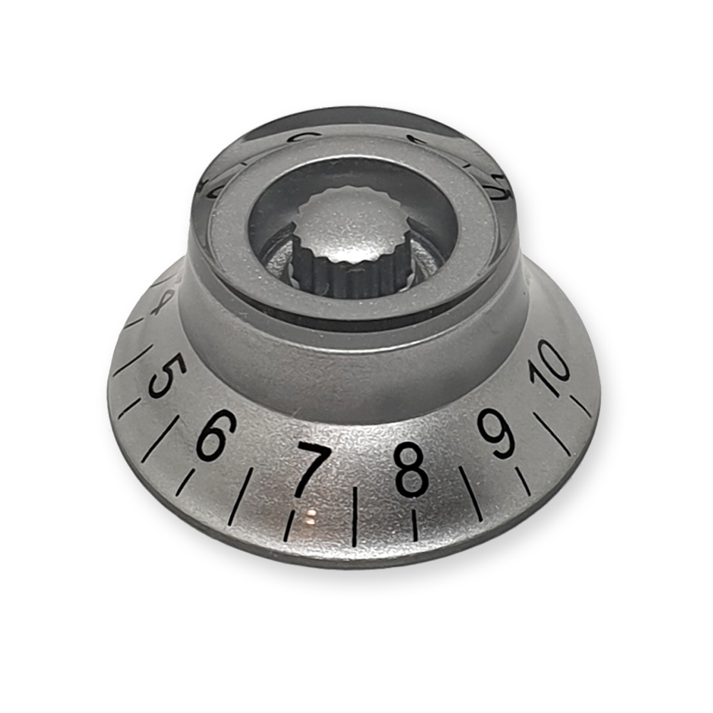 Stratocaster bell knop, universeel, zilver