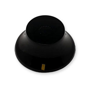 Stratocaster bell knop, universeel, zwart met streep indicatie