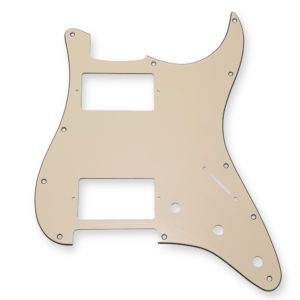 Fleor stratocaster slagplaat, cream, 2 x humbucker