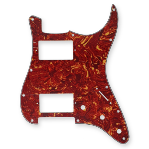 Fleor stratocaster slagplaat, red tortoise, 2 x humbucker