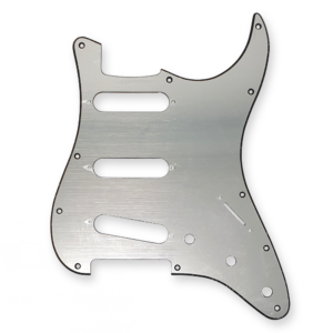 Fleor stratocaster slagplaat brushed silver
