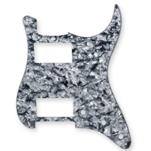 Fleor stratocaster slagplaat, grey pearl, 2 x humbucker