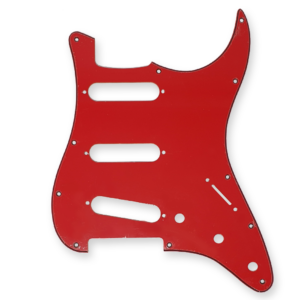 Fleor stratocaster slagplaat rood, 3 x single coil