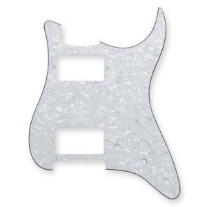 Fleor stratocaster slagplaat, white pearl, 2 x humbucker