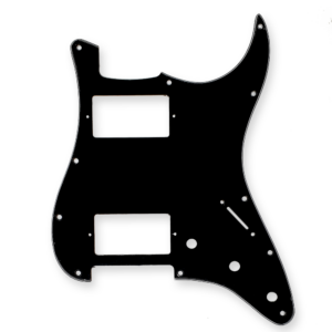Fleor stratocaster slagplaat, zwart, 2 x humbucker