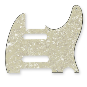 Fleor telecaster slagplaat TST 4-ply aged pearl