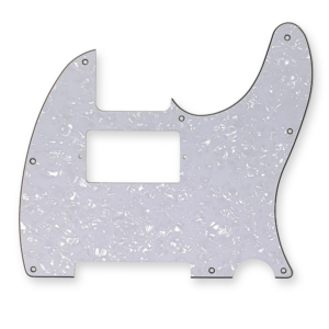 Fleor telecaster slagplaat HB 3-ply white pearl