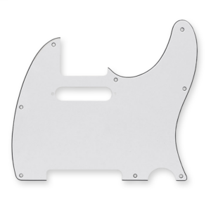 Fleor telecaster slagplaat STD 3-ply white