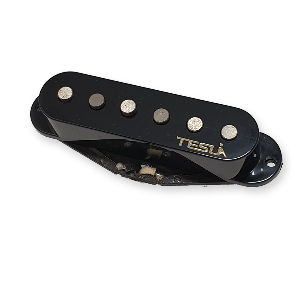 Tesla VR-1 single coil pickup, zwart, bridge