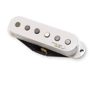 Tesla VR-1 single coil pickup, wit, bridge