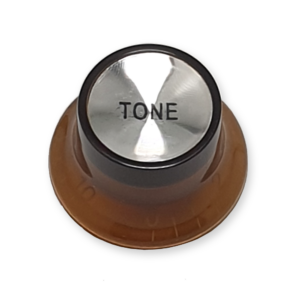 Top hat knop, voor tone regelaar, amber