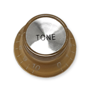Top hat knop, voor tone regelaar, gold