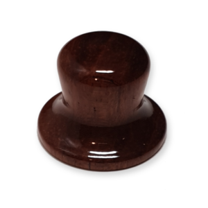 Top hat knop, universeel, wood brown