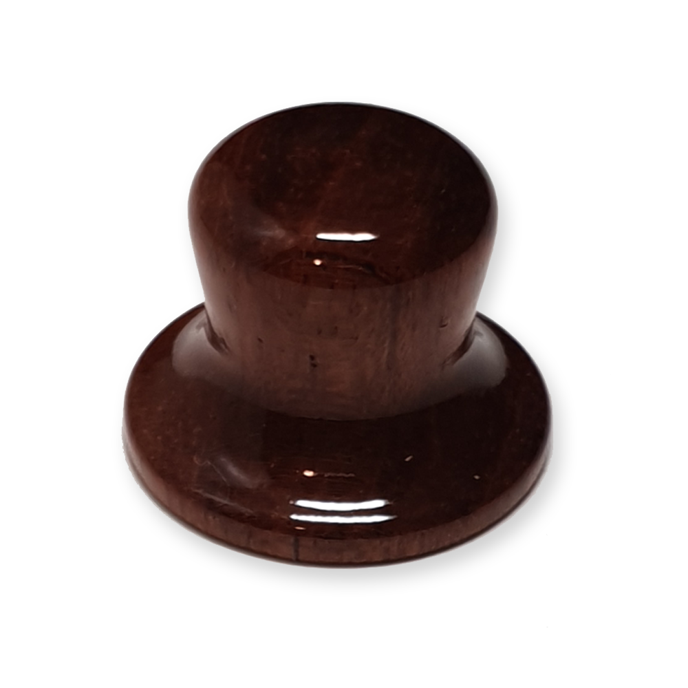 Top hat knop, universeel, wood brown