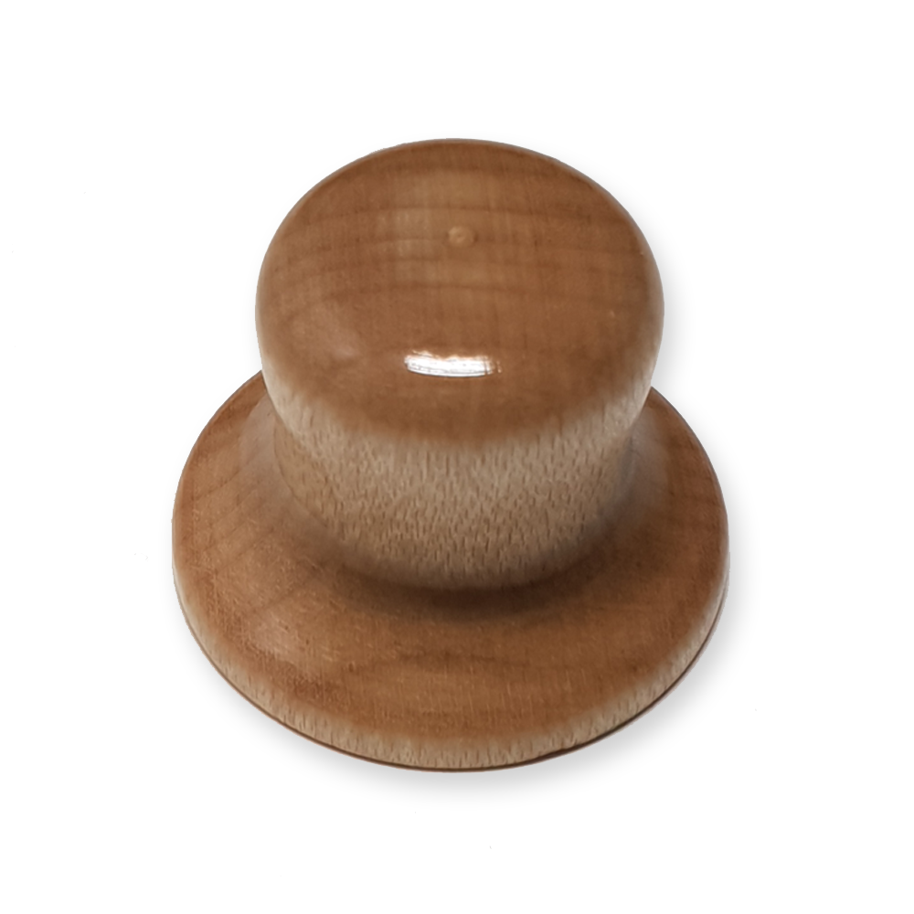 Top hat knop, universeel, wood maple
