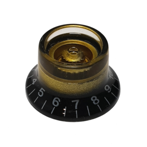 Top hat knop, universeel, zwart/goud
