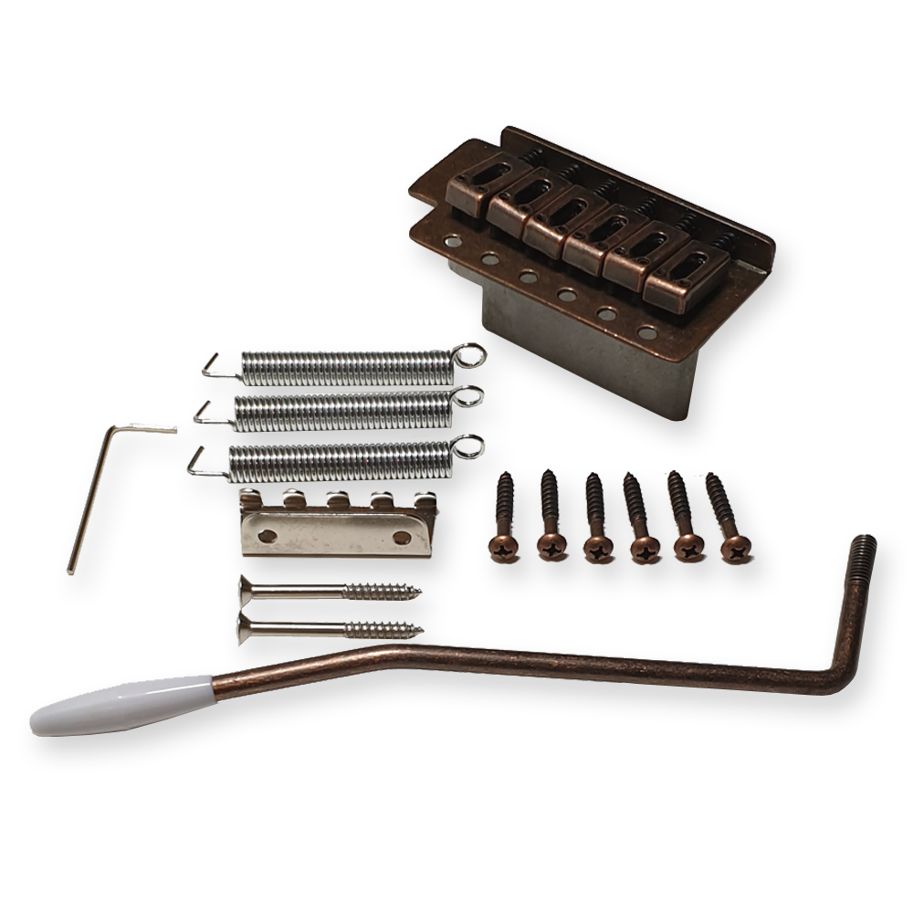 Fleor tremolo brug set, vintage style, bronze