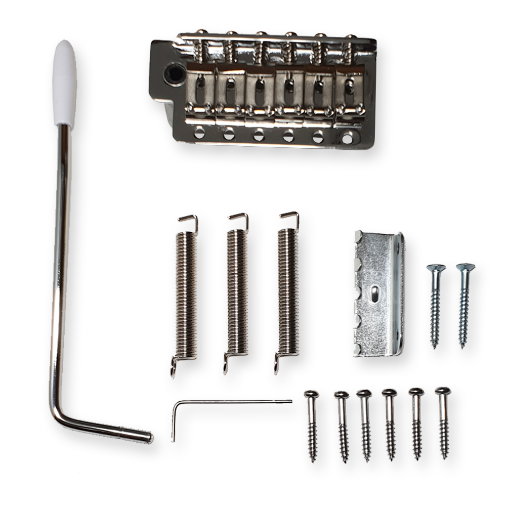 Fleor tremolo brug set, vintage style, chrome
